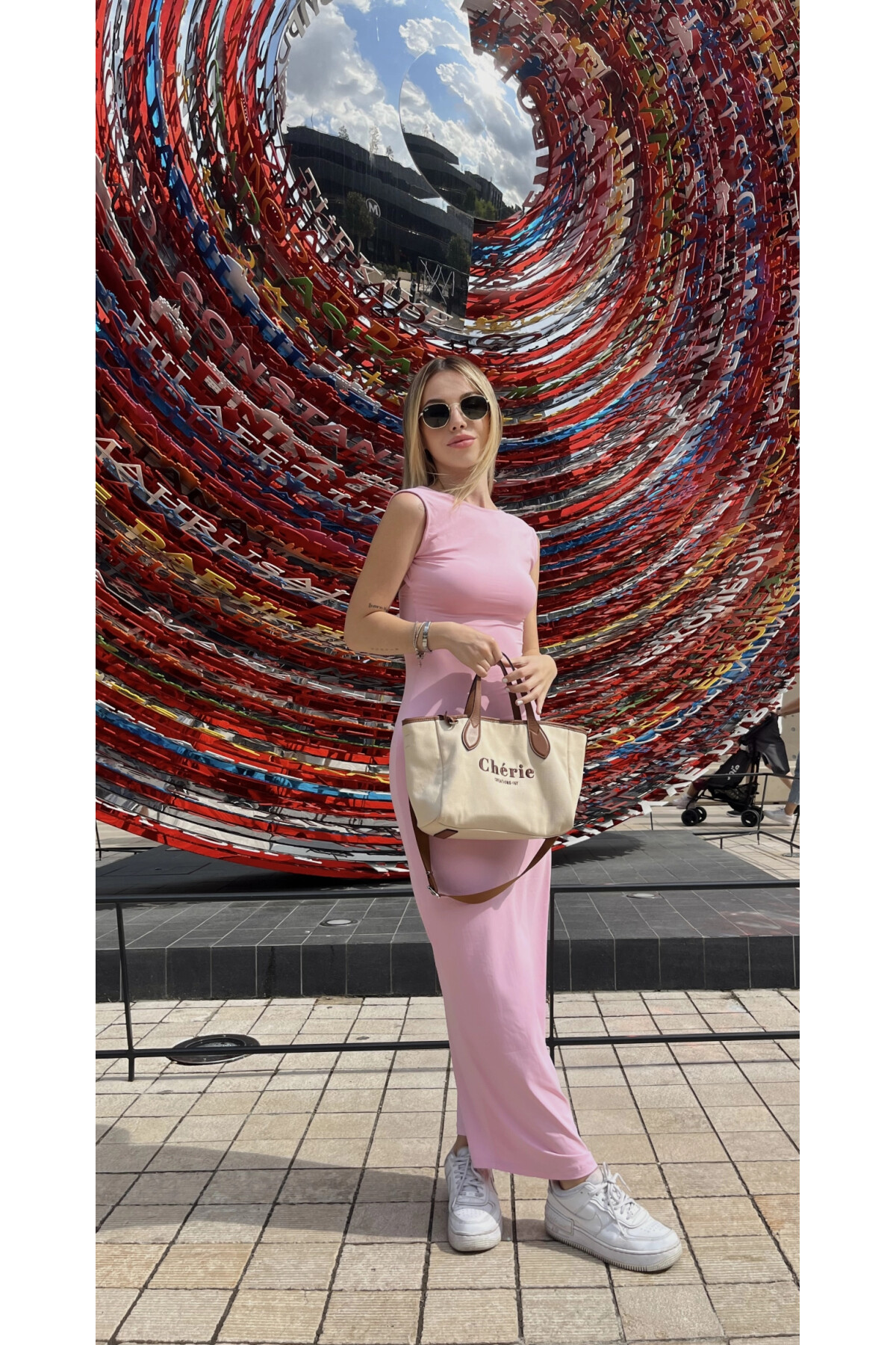 Kadın Pembe Sırt Dekolteli Süper Likra Yumuşak Poliamid Kumaş Elbise (ZCKSA332)