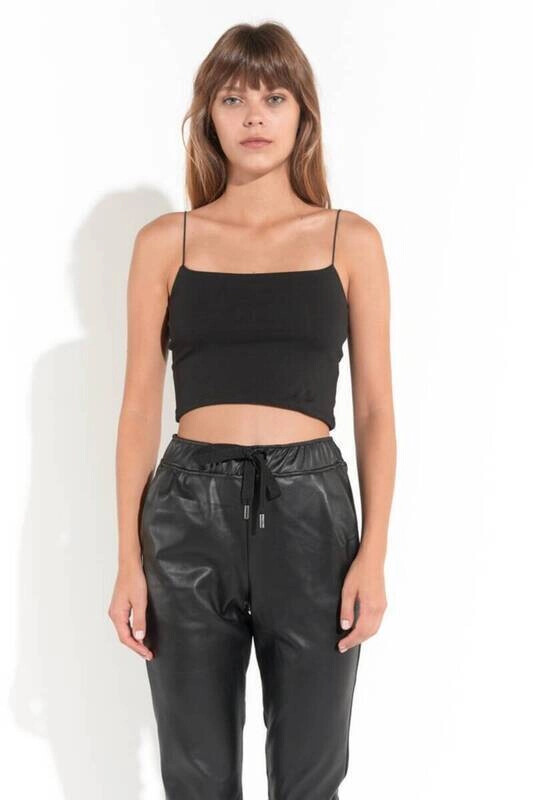 Kadın Siyah İp Askılı Basic Büstiyer (ZCK0175)